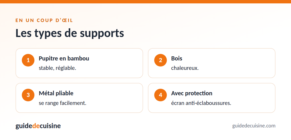 Infographie : les types de supports