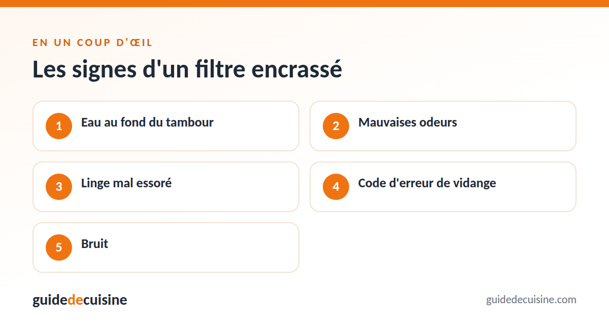 Infographie : les signes d'un filtre encrassé