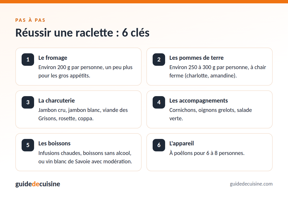 Infographie : réussir une raclette