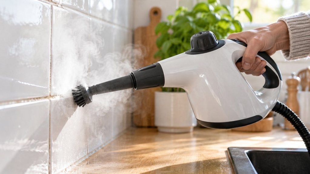 Nettoyer les joints de carrelage à la vapeur