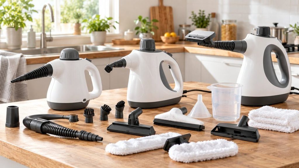 Nettoyeurs vapeur à main et leurs accessoires