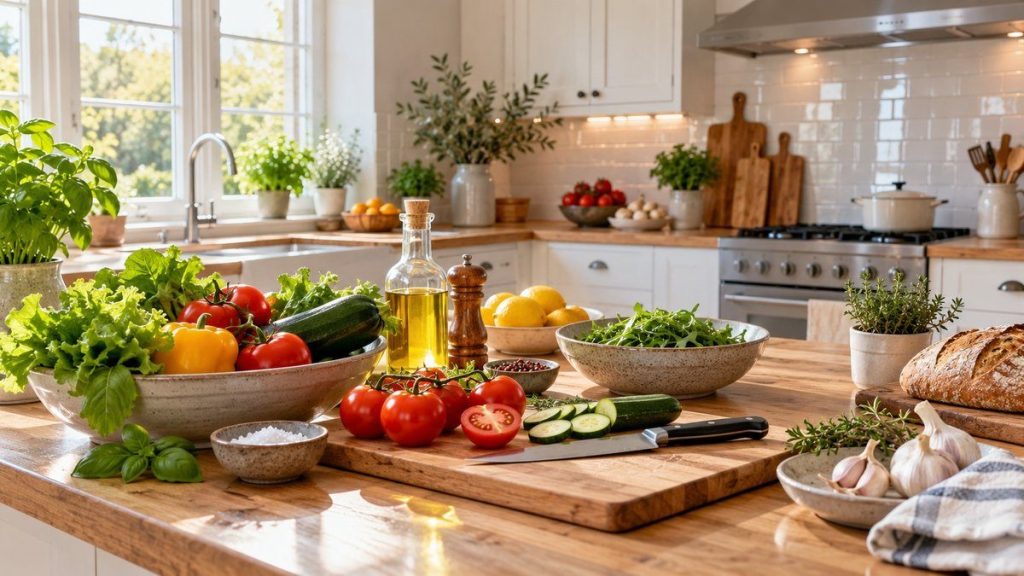 Cuisine propre et brillante