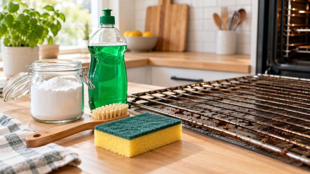 Produits pour nettoyer la grille du four