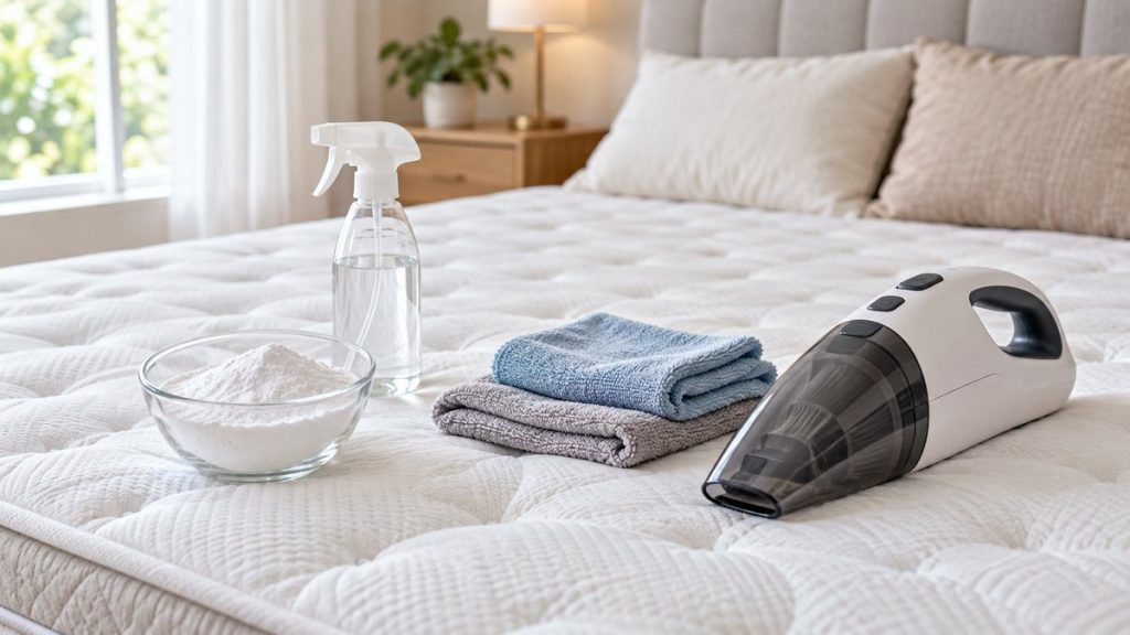 Matériel pour nettoyer un matelas