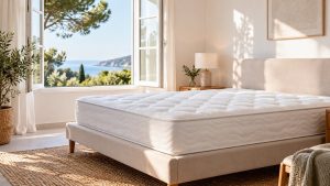 Matelas propre dans une chambre aérée