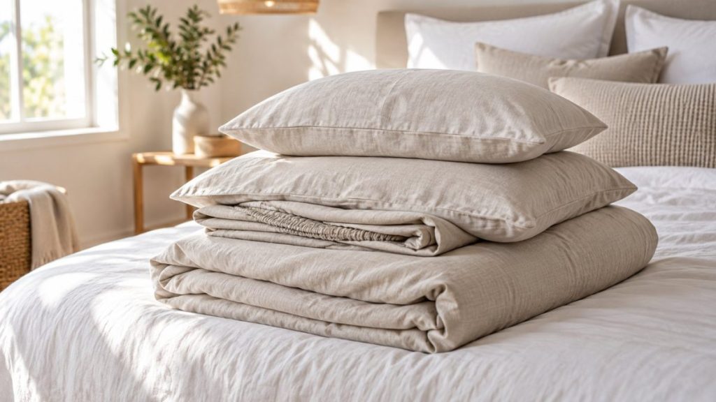 Linge de lit assorti pour un lit 160 x 200